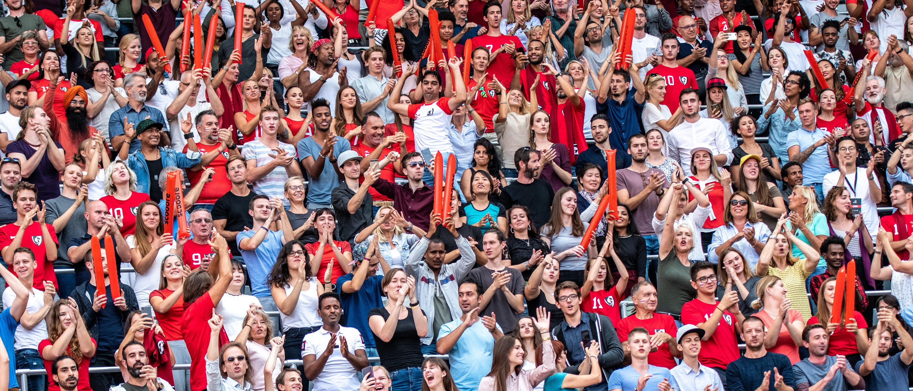 Crowds on a sport stadium